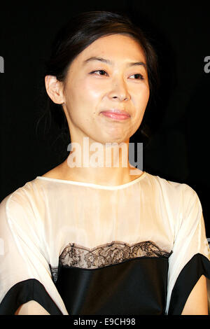 Tokyo, Japan. 24th Oct, 2014. Yuko Hosoe, October 24 2014, Tokyo, Japan : Actress Yuko Hosoe speaks to the audience during the stage greeting of the movie 'Unknown Town' at TOHO CINEMAS (Roppongi) on October 24, 2014 in Tokyo, Japan. The 27th Tokyo International Film Festival which is the biggest cinematic festival in Tokyo has been held from October 24 to 31. Credit:  Aflo Co. Ltd./Alamy Live News Stock Photo