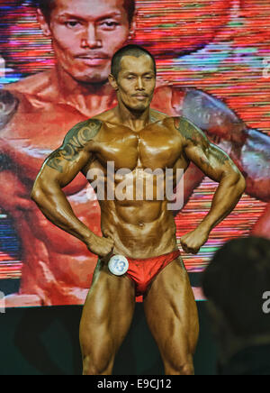 Bodybuilding competition at the Central World Bangkok, Thailand Stock