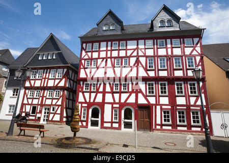 Alte Faerberei, former dyeworks, now Haus der Vereine building, Herborn, Hesse, Germany, Europe Stock Photo