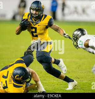 Santa Clara, CA, USA. 24th Oct, 2014. California Golden Bears running back Daniel Lasco (2) in action during the NCAA Football game between the Oregon Ducks and the California Golden Bears at Levi's Stadium in Santa Clara, CA. Oregon defeated Cal 59-41. Damon Tarver/Cal Sport Media Credit:  Cal Sport Media/Alamy Live News Stock Photo