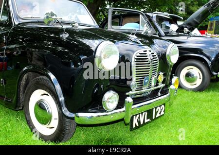 NOTTINGHAM, UK. JUNE 1, 2014: view of vintage car for sale in Nottingham, England. Stock Photo