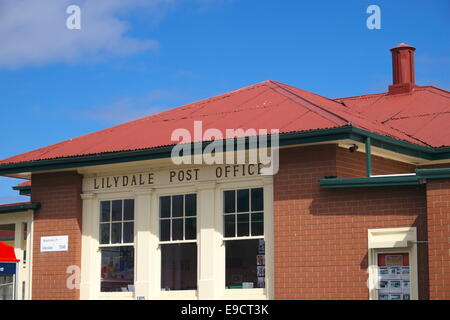 Lilydale village town post office  in north east Tasmania,Australia Stock Photo