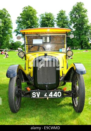 NOTTINGHAM, UK. JUNE 1, 2014: view of vintage car for sale in Nottingham, England. Stock Photo