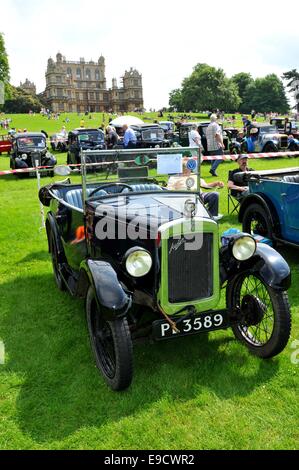 NOTTINGHAM, UK. JUNE 1, 2014: view of vintage car for sale in Nottingham, England. Stock Photo