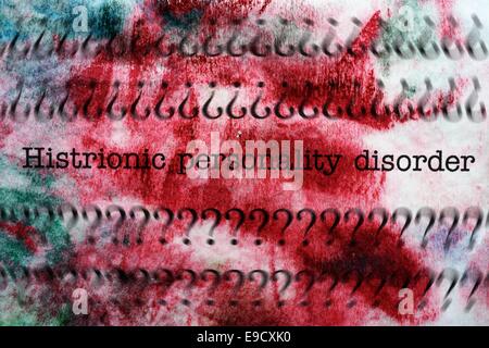 Histrionic personality disorder Stock Photo