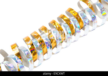 paper streamers isolated on white background Stock Photo - Alamy