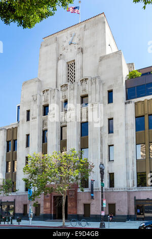 The Los Angeles Times Building on West 1st Street in downtown Los Angeles, California, USA Stock Photo
