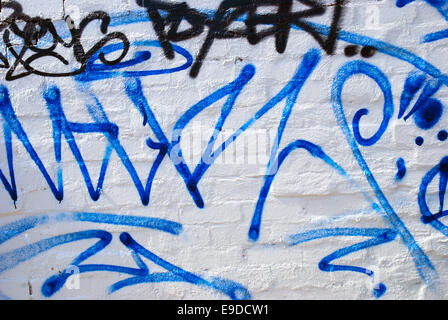 Graffiti on wall, Melbourne, Victoria, Australia. Stock Photo