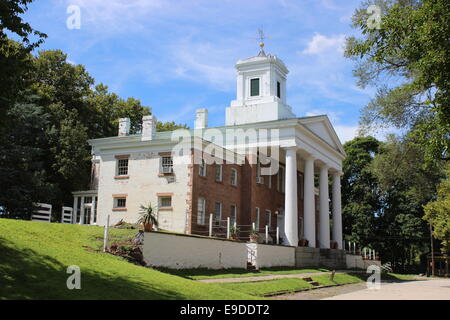 Third County Courthouse, built in 1837 in Historic Richmondtown, Staten Island, New York Stock Photo