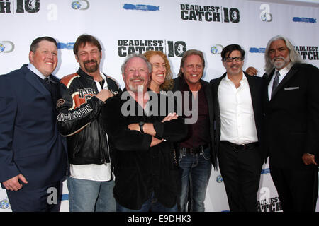 Premiere screening of 'Deadliest Catch Season 10' - Arrivals  Featuring: Sig Hansen,Bill Wichrowski,Johnathan Hillstrand,execs Where: Los Angeles, California, United States When: 22 Apr 2014 Stock Photo