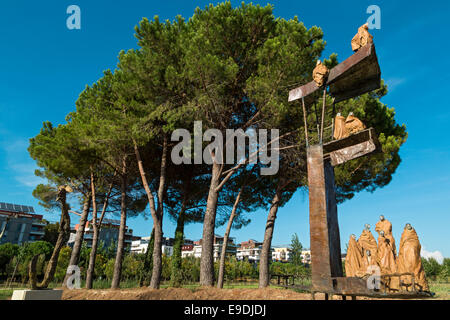 Place Stephane Hessel, Montpellier, Herault, France Stock Photo