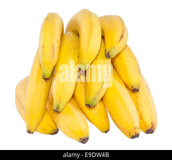 Bunch of bananas isolated on white background. Stock Photo