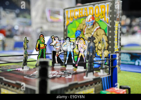 Belfast, Northern Ireland. 26 Oct 2014 - Luchador! Mexican Wrestling Dice: a two-player dice game based on Mexican Wrestling Credit:  Stephen Barnes/Alamy Live News Stock Photo