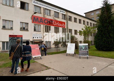 Prora - Documentation center museum at the former Nazi holiday resort building complex - Prora, Rügen, Germany, Europe Stock Photo