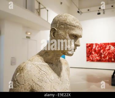 Artwork of British artist Marc Quinn on display at CAC. Centre for Contemporary Art. Soho district, Malaga, Spain. Stock Photo