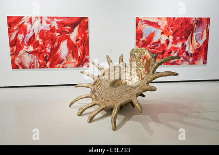 'All the Time in the World' by  British artist Marc Quinn on display at CAC. Centre for Contemporary Art. Soho, Malaga, Spain. Stock Photo