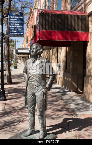 'City of Presidents' Life-size Statue in Rapid City, Black Hills, SD, USA Stock Photo