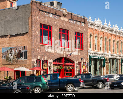 Architecture on Main Street, Rapid City, Black Hills, South Dakota, USA Stock Photo