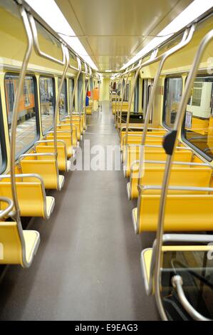 New ATM Class 4900 Tram (internal view). Milan, Italy Stock Photo