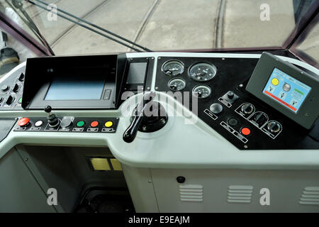 New ATM Class 4900 Tram (Cockpit). Milan, Italy Stock Photo