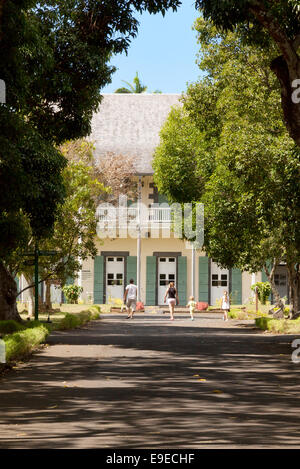 Le Chateau de Mon Plaisir, The Sir Seewoosagur Ramgoolam Botanical Gardens, Pamplemousses, Mauritius Stock Photo
