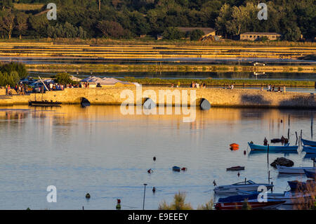 Nin, one of the smallest towns in Croatia. It has rich history as one of capitals of Croatia in the past. Stock Photo