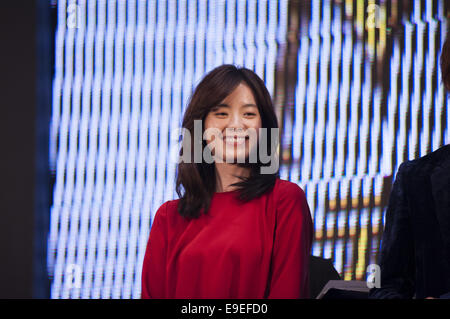 Tokyo, Tokyo, Japan. 26th Oct, 2014. Korean actress Hyo-Joo Han attends premiere event for her first appearance in Japanese film ''Miracle: Devil Claus' Love and Magic'' during the 27th Tokyo International Film Festival at Roppongi Hills on October 26, 2014 in Tokyo, Japan. Credit:  Hiroko Tanaka/ZUMA Wire/Alamy Live News Stock Photo