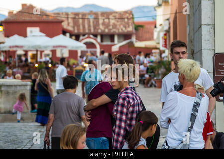 Nin, one of the smallest towns in Croatia. It has rich history as one of capitals of Croatia in the past. Stock Photo