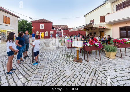 Nin, one of the smallest towns in Croatia. It has rich history as one of capitals of Croatia in the past. Stock Photo