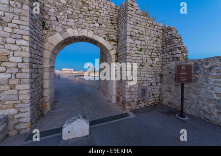 Nin, one of the smallest towns in Croatia. It has rich history as one of capitals of Croatia in the past. Stock Photo