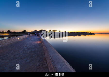 Nin, one of the smallest towns in Croatia. It has rich history as one of capitals of Croatia in the past. Stock Photo