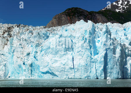 Terminus face of Sawyer Glacier, Tracy Arm, Southeast Alaska, USA Stock Photo