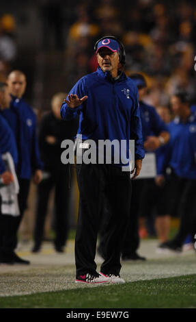 Pittsburgh, PA, USA. 26th Oct, 2014. Head Coach Chuck Pagano during the Pittsburgh Steelers vs Indianapolis Colts game in Pittsburgh, PA. Credit:  Cal Sport Media/Alamy Live News Stock Photo