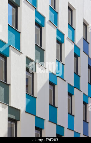 The Meadows Student Accomodation, University of Essex, Colchester, United Kingdom. Architect: bouygues, 2013. Graphic facade per Stock Photo