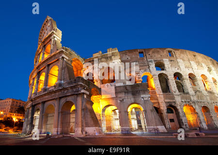 colosseum rome italy night Stock Photo