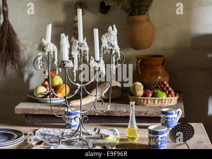Traditional kitchen in mission in California Stock Photo