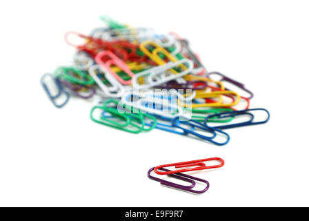 Paper clips Stock Photo