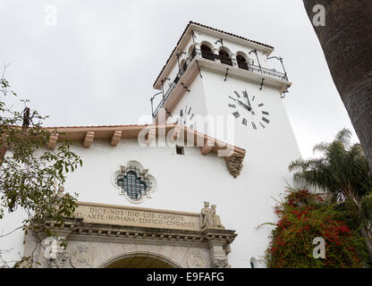 Exterior Santa Barbara Courthouse California Stock Photo