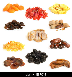 Dried fruit collection Stock Photo