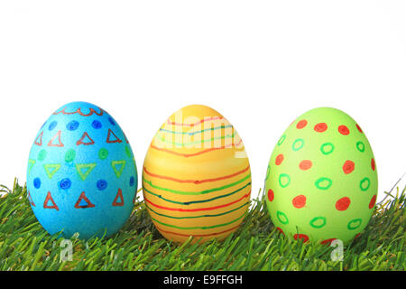 Colorful Easter eggs Stock Photo