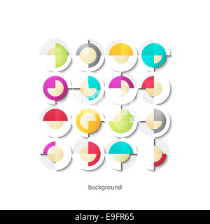 web design colorful circles template. abstract vector background Stock Photo