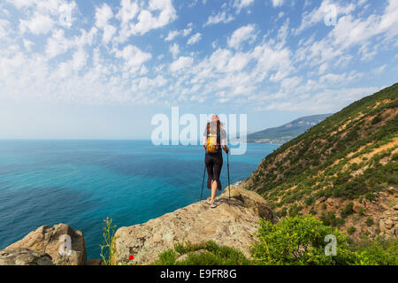 Hike in Crimea Stock Photo