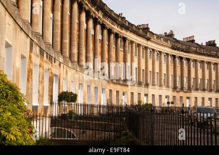 UK, England, Wiltshire, Bath, Royal Crescent, designed by John Wood the Younger, completed in 1774 Stock Photo