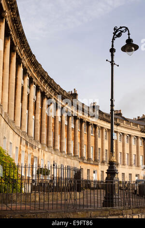 UK, England, Wiltshire, Bath, Royal Crescent, designed by John Wood the Younger, completed in 1774
