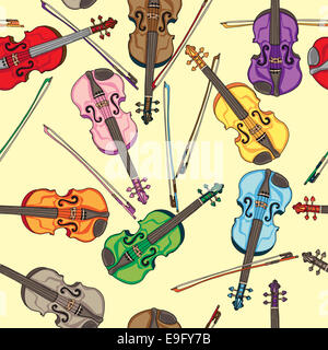 violin pattern Stock Photo