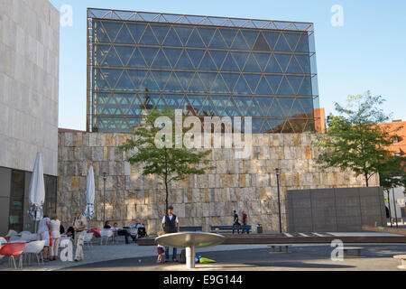 Yard of Jewish memorial  museum, Munich,  München, capital state of Bavaria, Germany, Europe Stock Photo