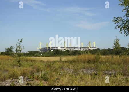 Football stadium in Dortmund, Germany Stock Photo