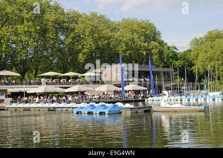 Aasee lake, Muenster, Germany Stock Photo