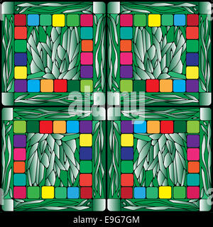 Stained Glass Seamless Texture Tile Stock Photo - Alamy
