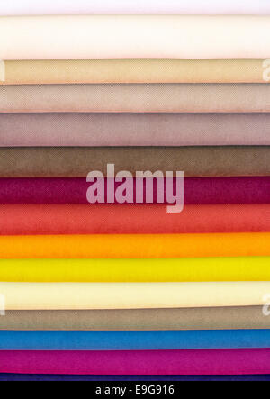 Samples color of fabric for upholstery the furniture Stock Photo